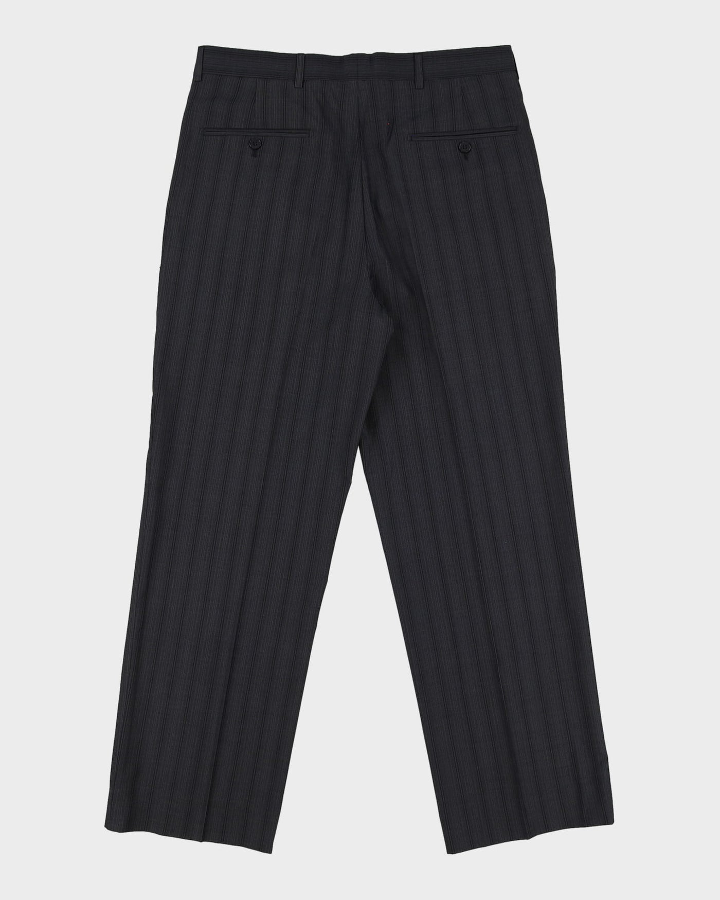 Dolce & Gabanna Black / Dark Grey Stripe Patterned 2 Piece Suit - CH40 W34