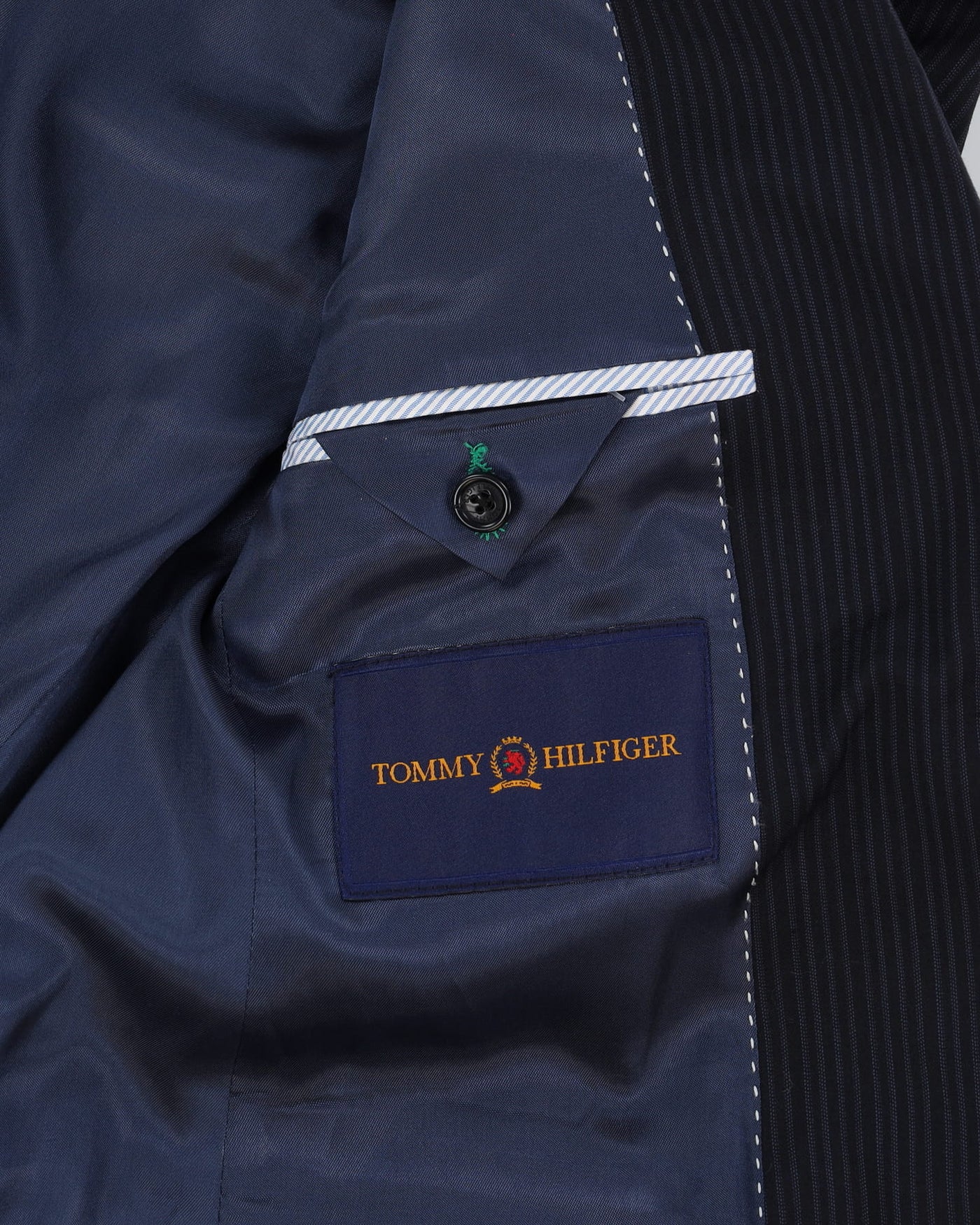 Tommy Hilfiger Navy Pinstripe Suit - CH38 W34