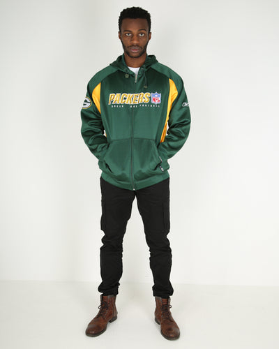 Vintage Reebok NFL Green Bay Packers zip up team hoodie - XXL