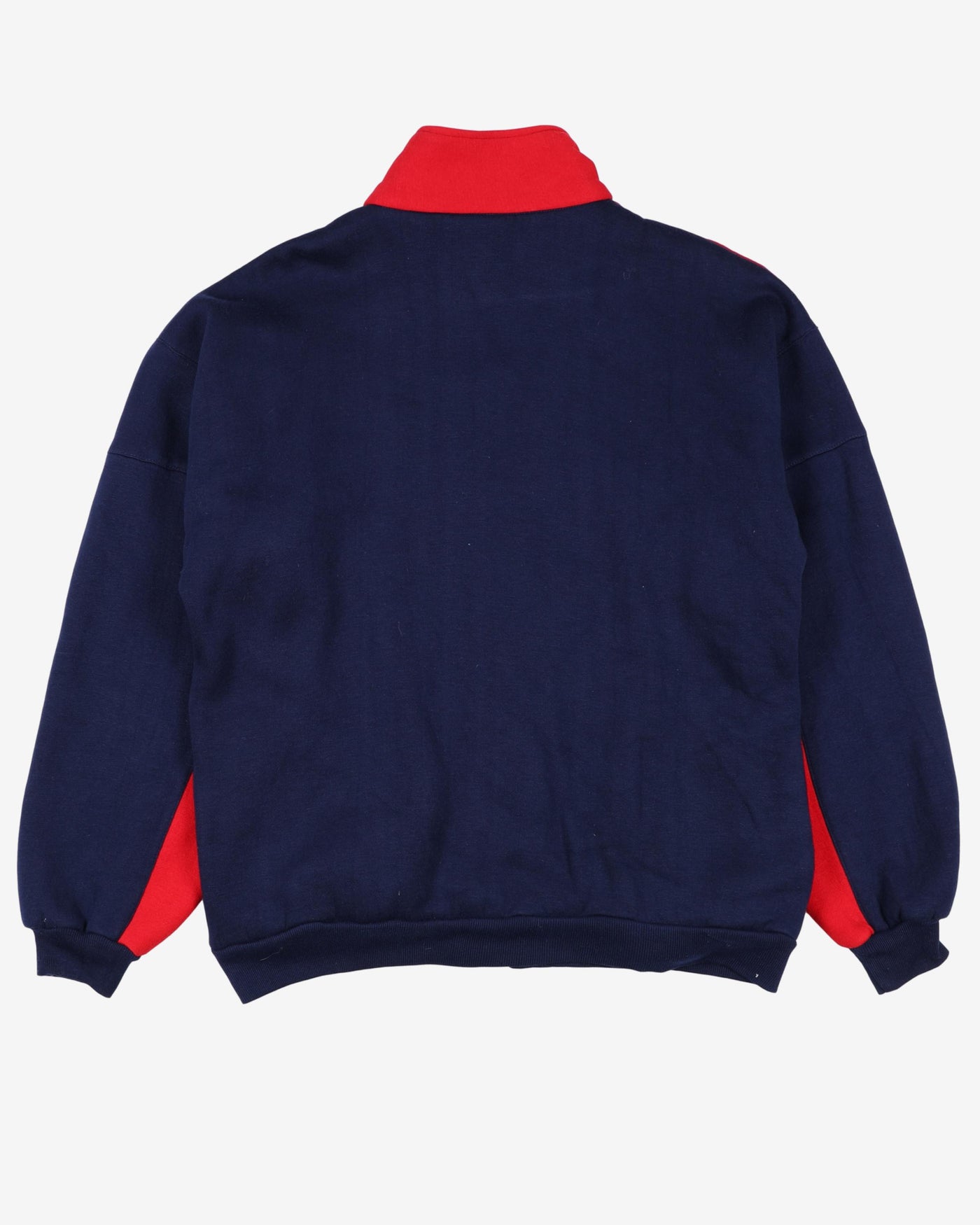 Vintage court club blue red striped sweatshirt - xl