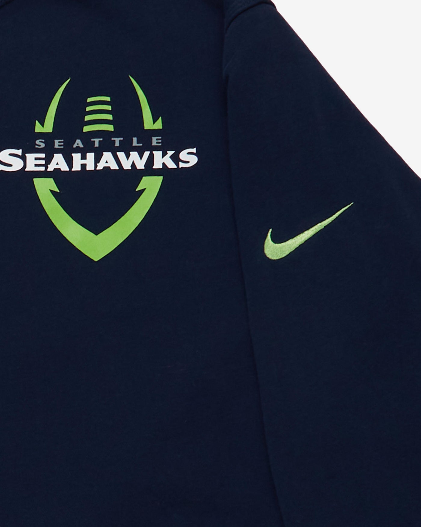 Nike Seattle Seahawks Navy Swoosh Crewneck - XXL