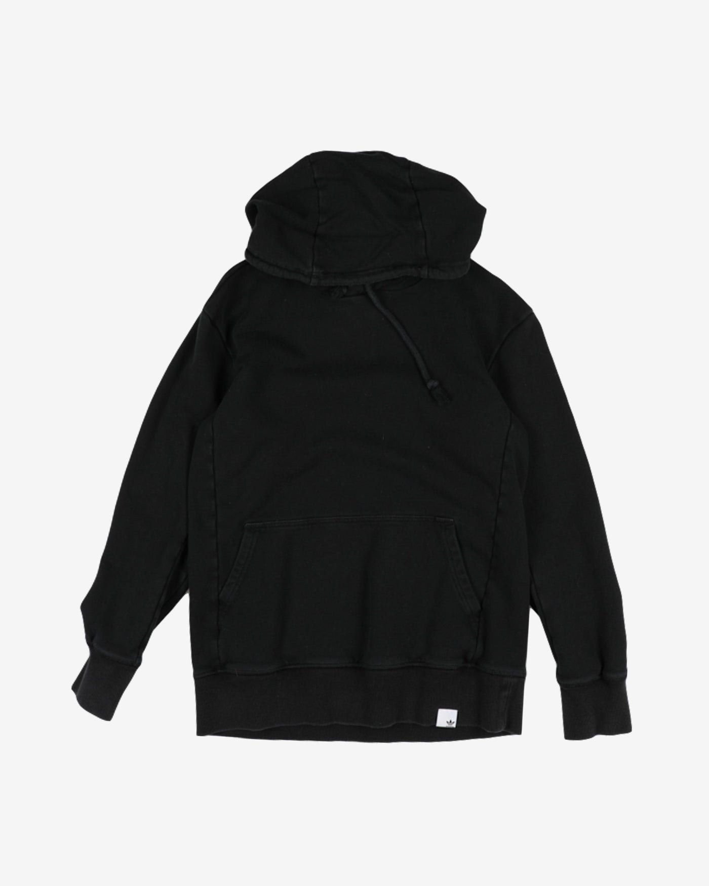 Adidas Black Plain Hooded Sweatshirt - XS