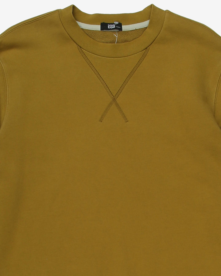 tiger gold green sleeve logo sweatshirt  - l