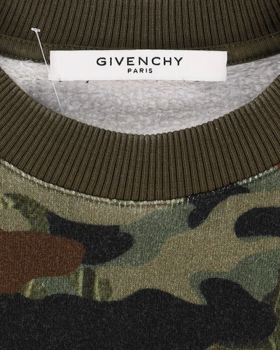Givenchy All Over Illuminati Camo Print Logo Crewneck Sweatshirt - XS