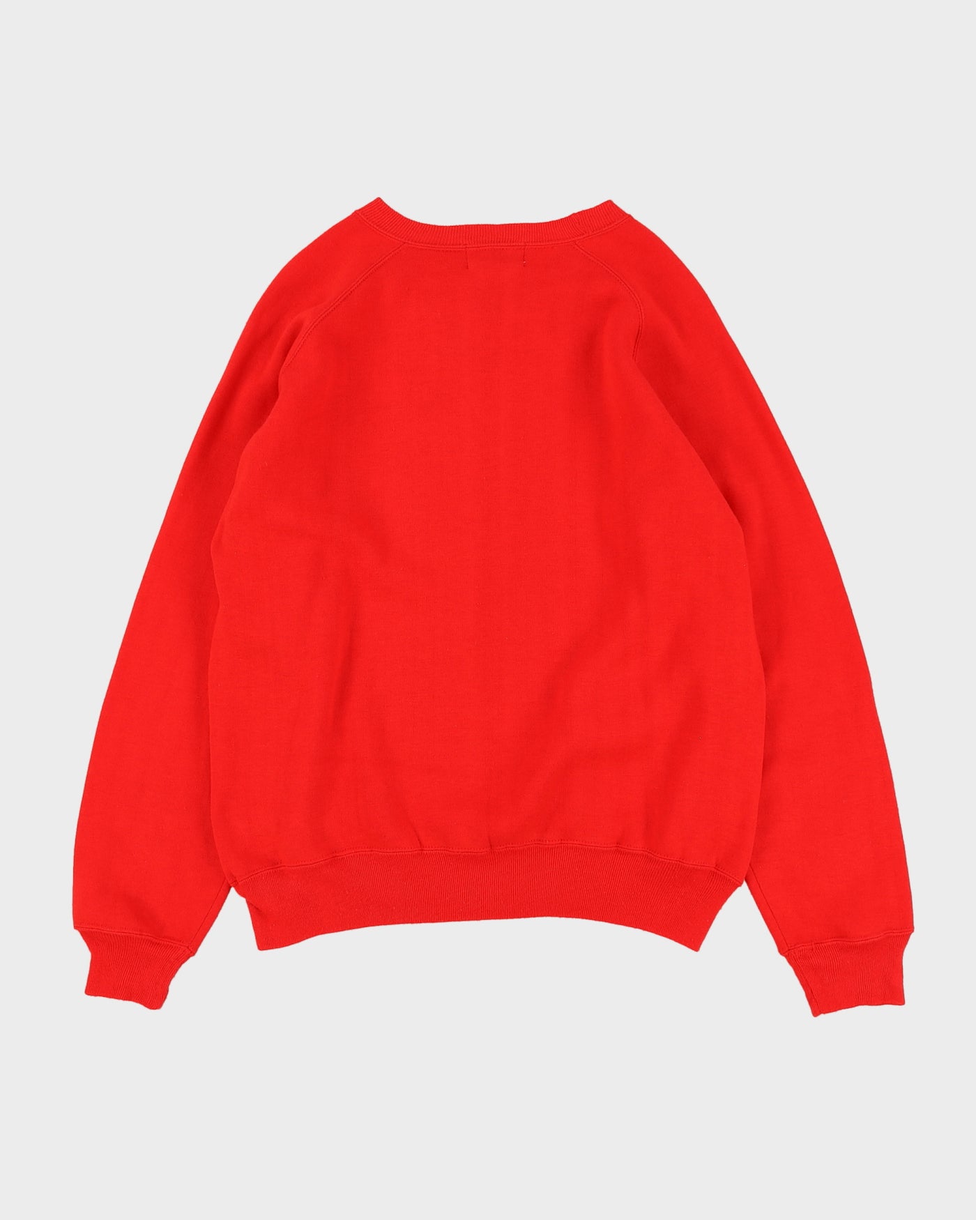 Vintage 70s Red Active Sport Crewneck Sweatshirt- L