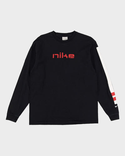 Early 00s Nike Black Longsleeve T-Shirt - M