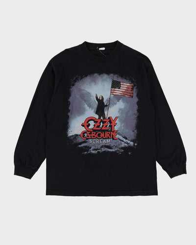 Ozzy Osbourne Scream Black Long Sleeve T-Shirt - L