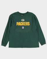Vintage Reebok Green Bay Packers NFL Long Sleeve T-Shirt - XL