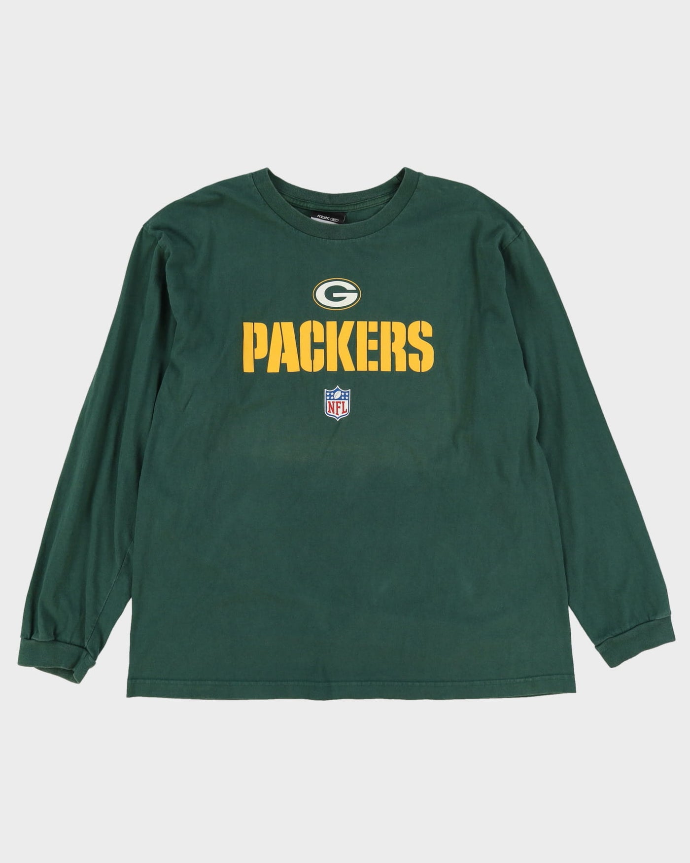 Vintage Reebok Green Bay Packers NFL Long Sleeve T-Shirt - XL