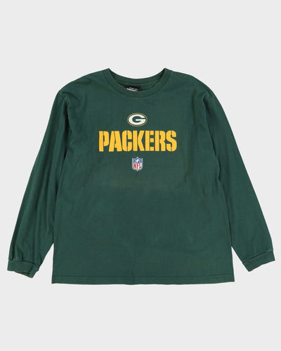 Vintage Reebok Green Bay Packers NFL Long Sleeve T-Shirt - XL