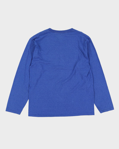 Champion Blue Long Sleeve T-Shirt - L