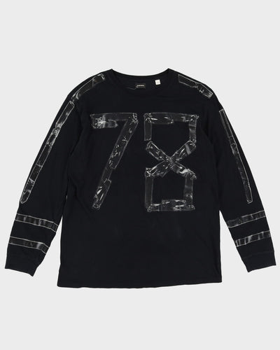 Diesel Black Long Sleeve T-Shirt - L