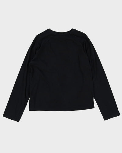 Emporio Armani Black Long Sleeve T-Shirt - M