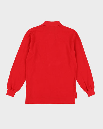 Ralph Lauren Red Long Sleeve Polo Shirt - S