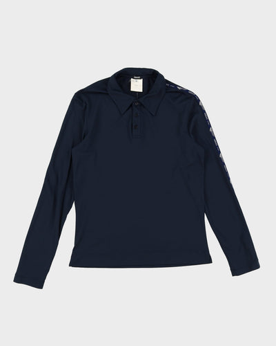 Versace Sport Navy Long Sleeve T-Shirt - S / M