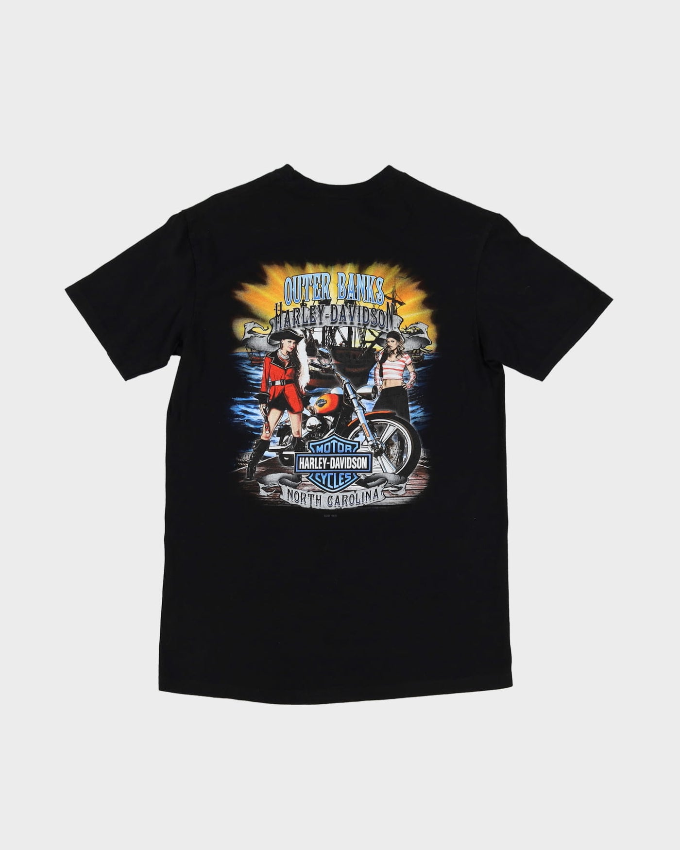 Harley Davidson North Carolina Black Graphic T-Shirt - M