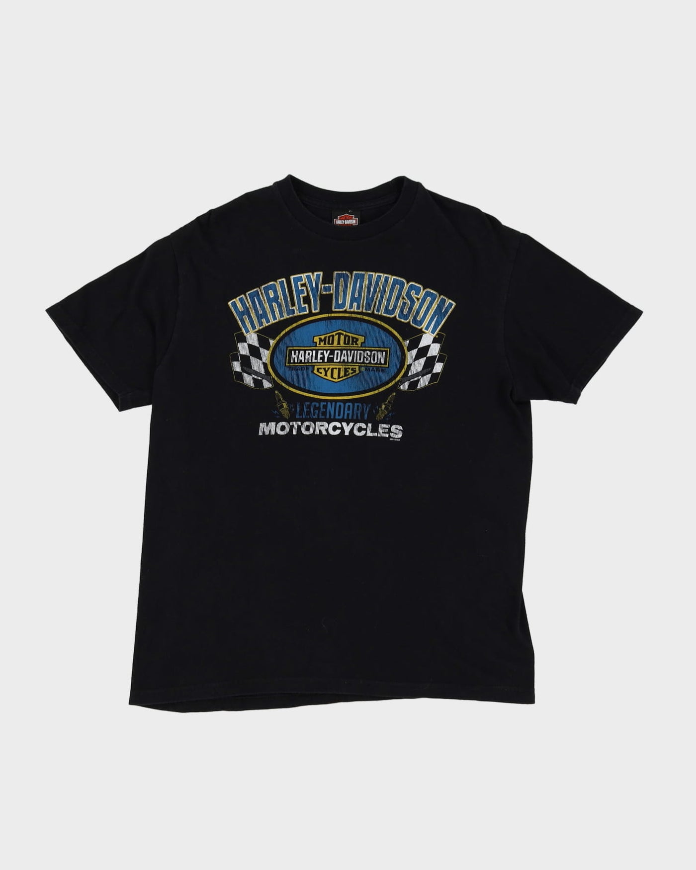 Harley Davidson Legendary Motorcycles Las Vegas Black Graphic T-Shirt - L