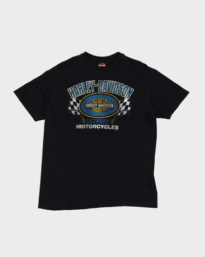 Harley Davidson Legendary Motorcycles Las Vegas Black Graphic T-Shirt - L