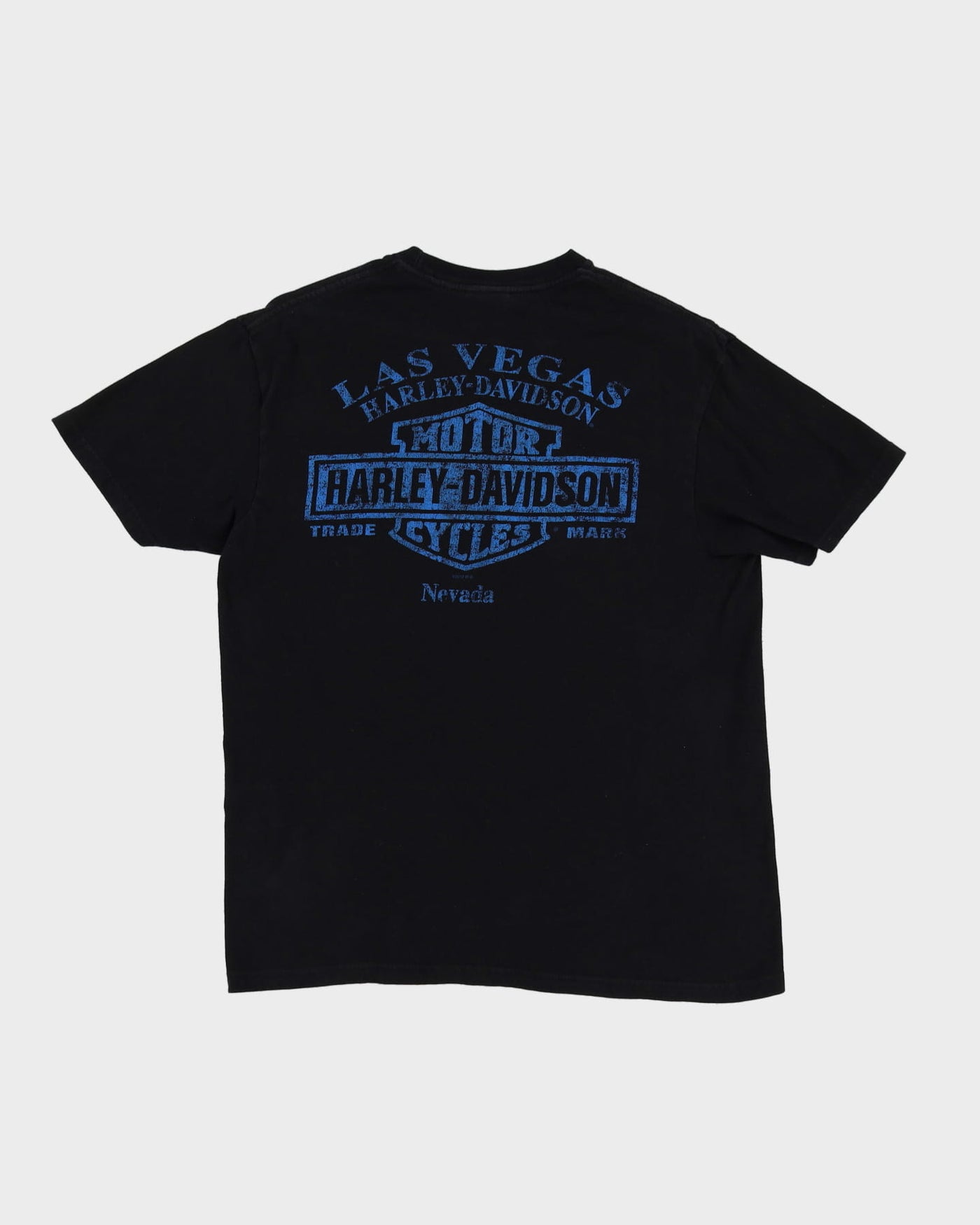 Harley Davidson Legendary Motorcycles Las Vegas Black Graphic T-Shirt - L
