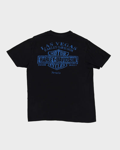 Harley Davidson Legendary Motorcycles Las Vegas Black Graphic T-Shirt - L