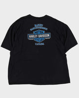 Harley Davidson Banff Bear Black Graphic T-Shirt - XXXL