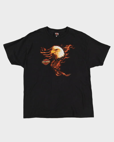 Harley Davidson Las Vegas Eagle Black Graphic T-Shirt - XL