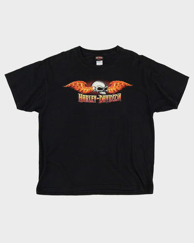 Harley Davidson Anaheim California Wizard Black Graphic T-Shirt - L / XL