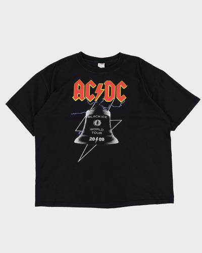 2009 ACDC Black Ice World Tour Black Band T-Shirt - XXL