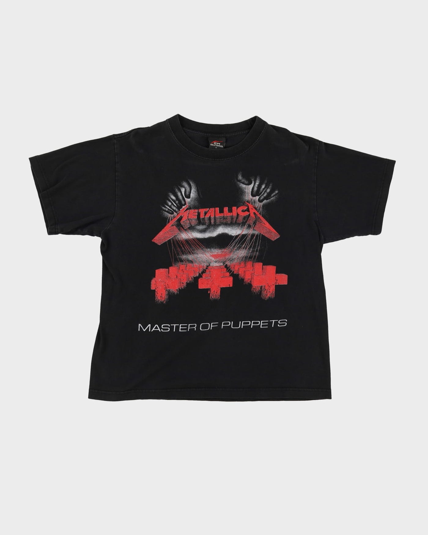 00s Metallica Maser Of Puppets Black Band T-Shirt - M