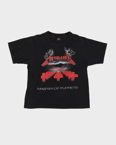 00s Metallica Maser Of Puppets Black Band T-Shirt - M