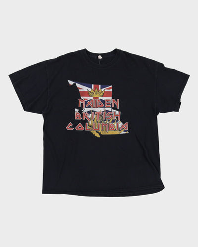 00s Iron Maiden British Columbia Black Band T-Shirt - XL