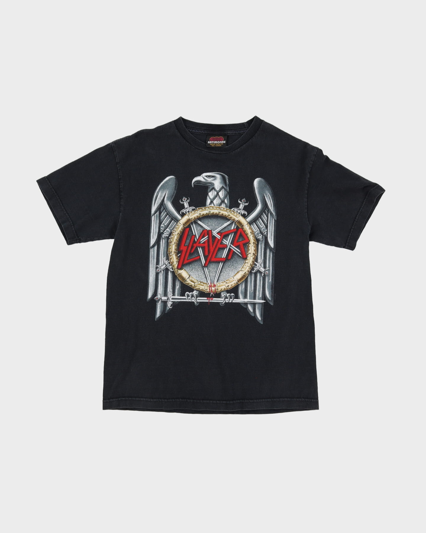 2001 Slayer Black Band T-Shirt - S / M