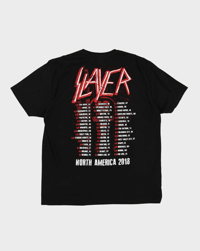 Slayer Army Skull Black Band T-Shirt - XL