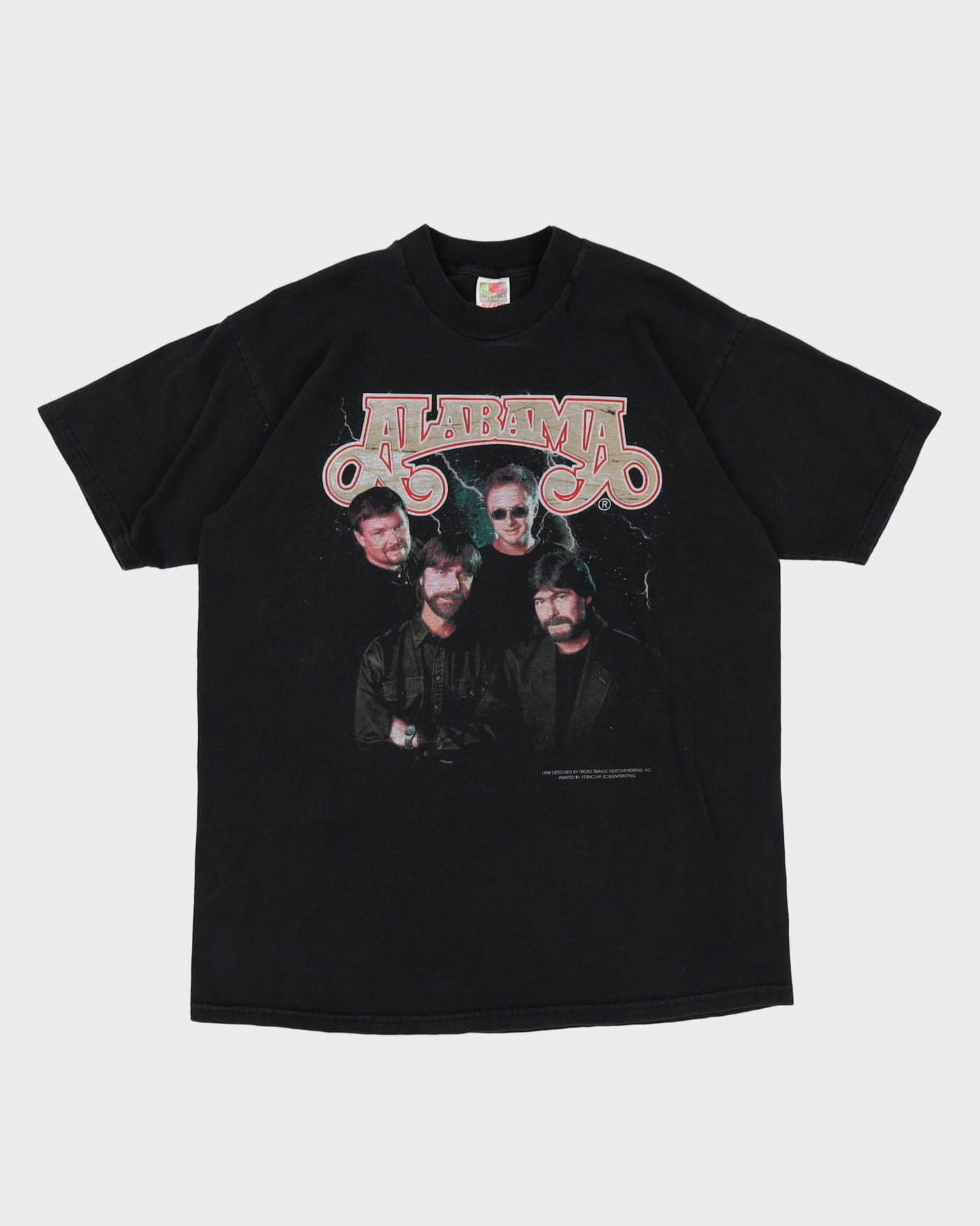 1998 Alabama Black Band T-Shirt - XL