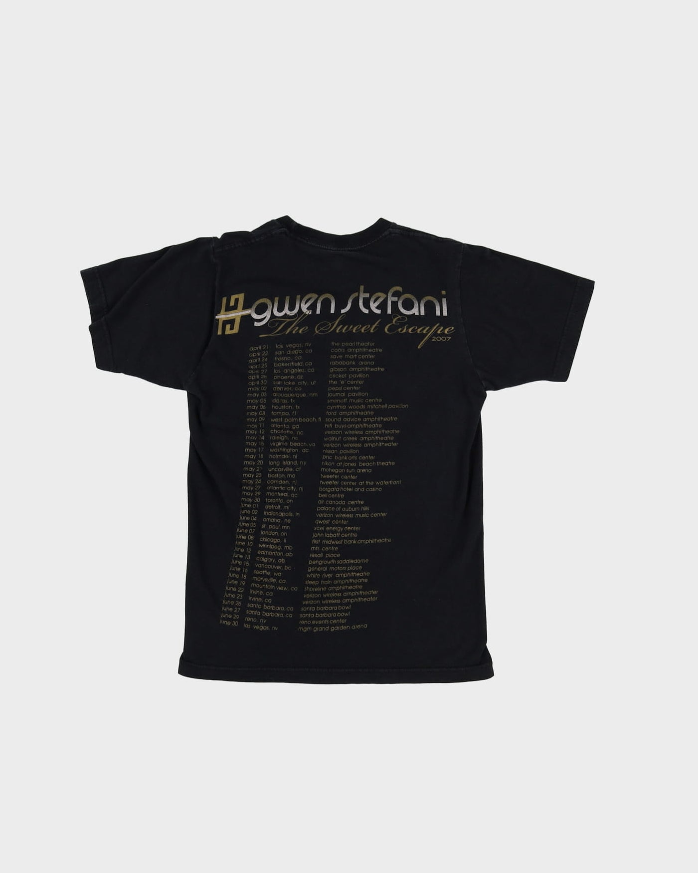 Gwen Stefani Black Band T-Shirt - S
