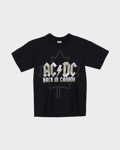 ACDC Back In Canada Black Band T-Shirt - S