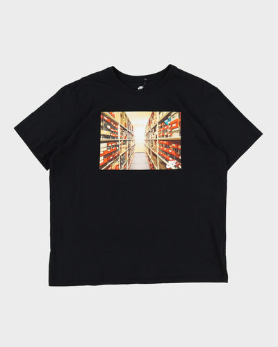 Nike Black Stock Room Print T-Shirt - XXL