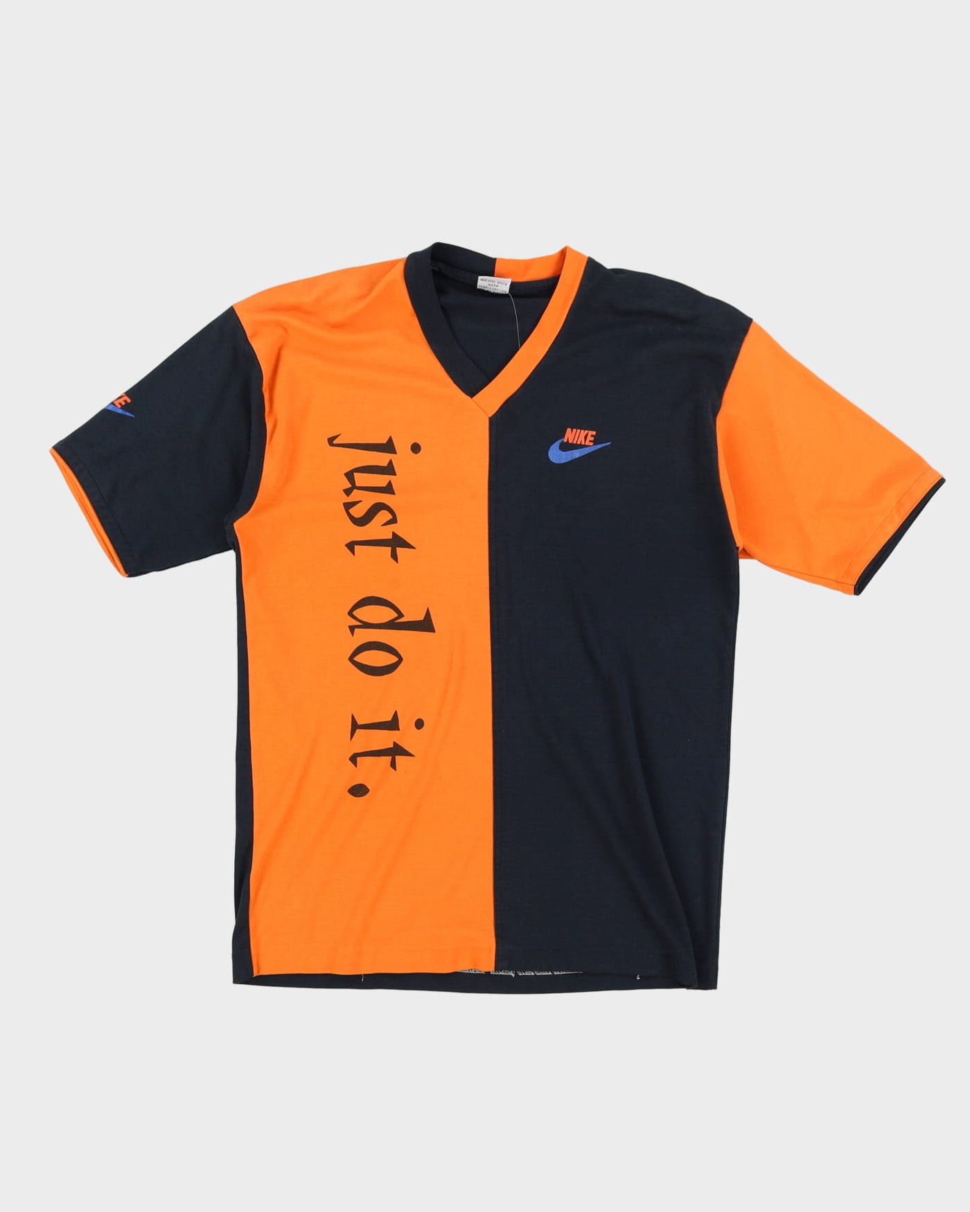 Vintage 90s Nike Orange / Black T-Shirt - M