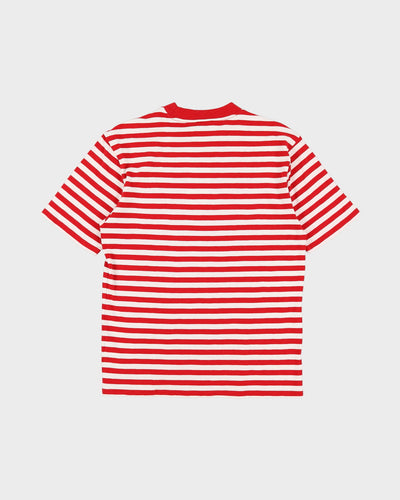 Guess X ASAP Rocky White / Red Striped T-Shirt - S