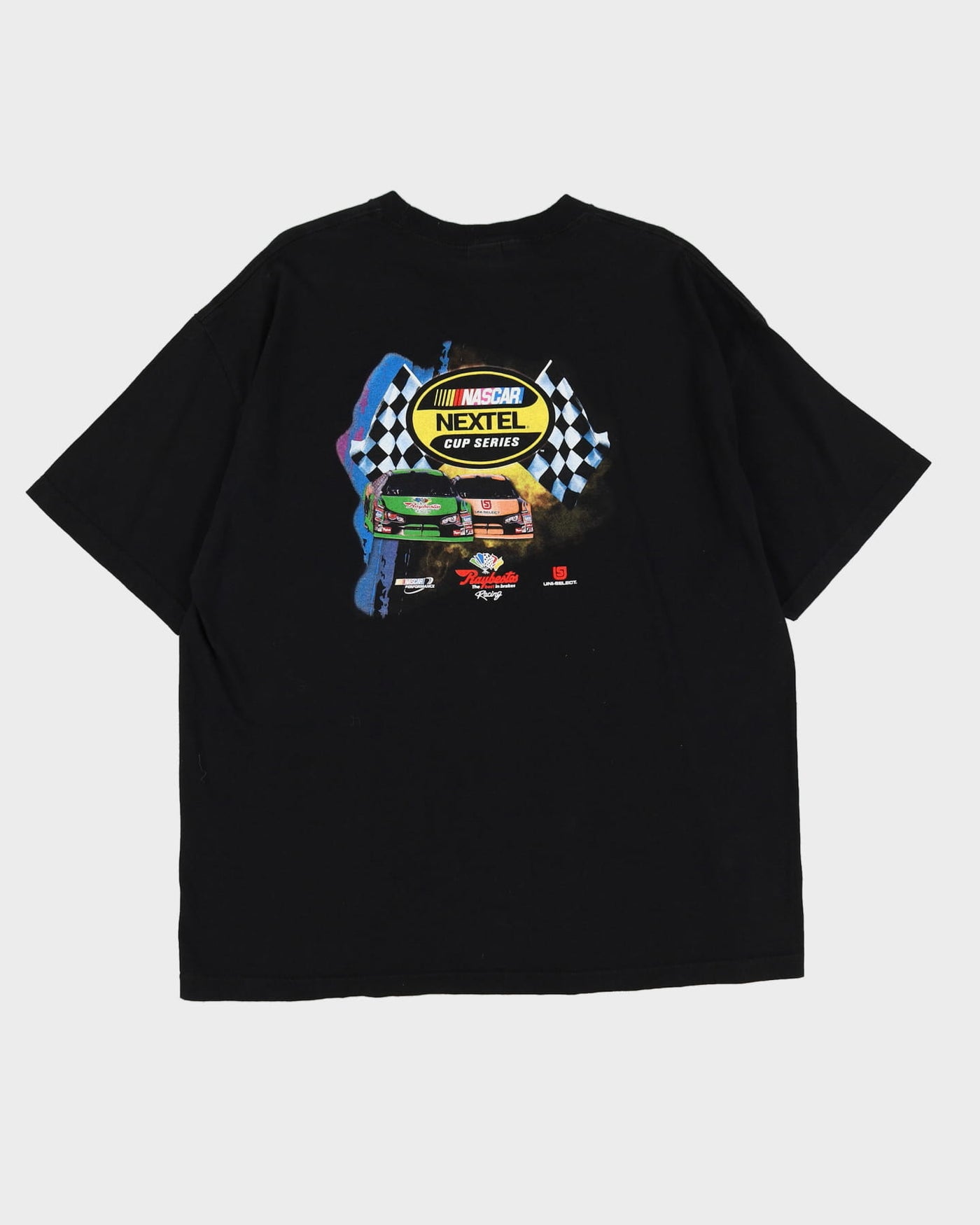 Late 90s Nascar Championship Black T-Shirt - XXL