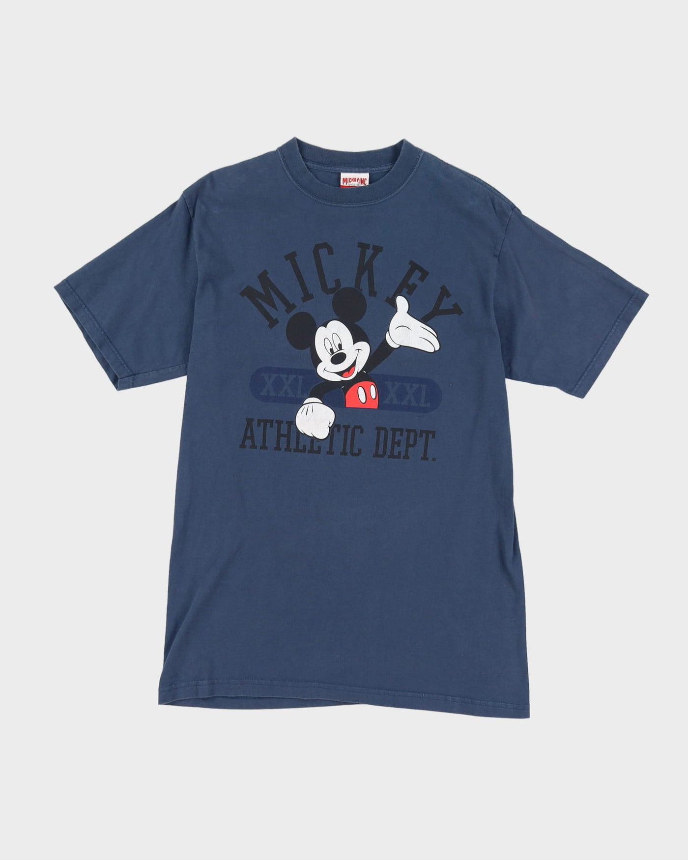 90s Disney Mickey Mouse Athletic Dept. Blue T-Shirt - M