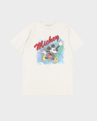 90s Mickey Mouse Disney Painted Style Graphic T-Shirt - M