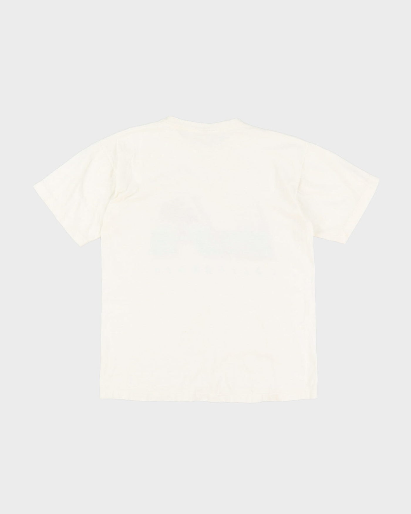 80s California Los Angeles Palm Tree White Graphic T-Shirt - M / L