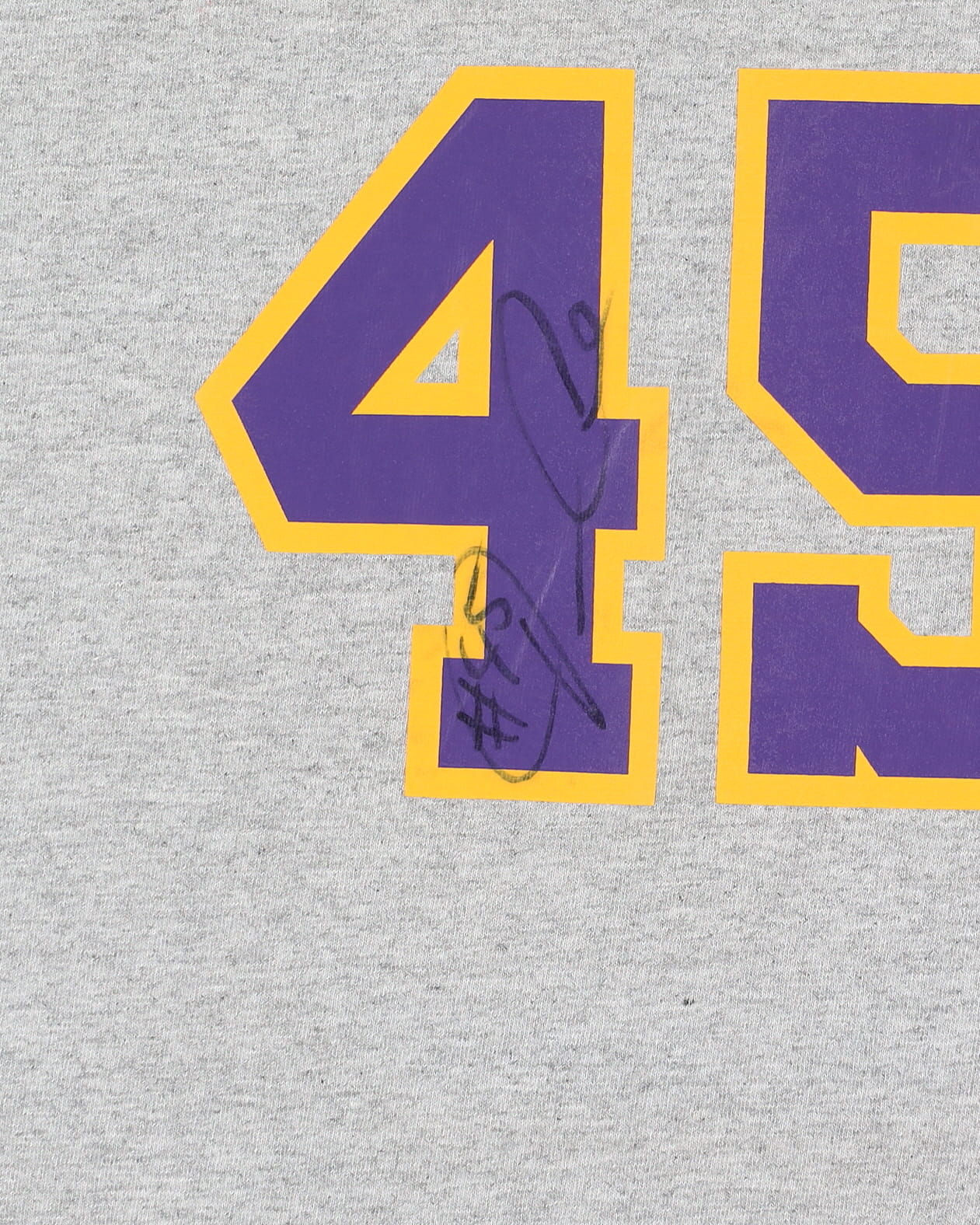 Signed Adidas Derrick Caracter #45 Lakers T-Shirt - XL
