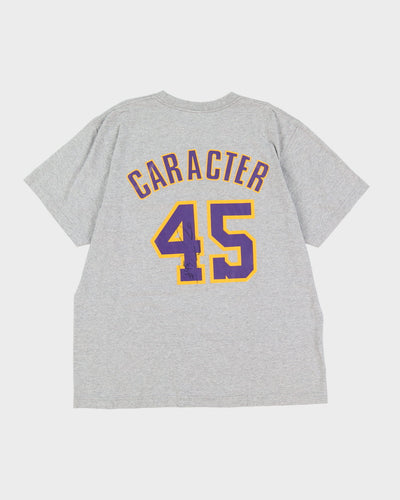 Signed Adidas Derrick Caracter #45 Lakers T-Shirt - XL