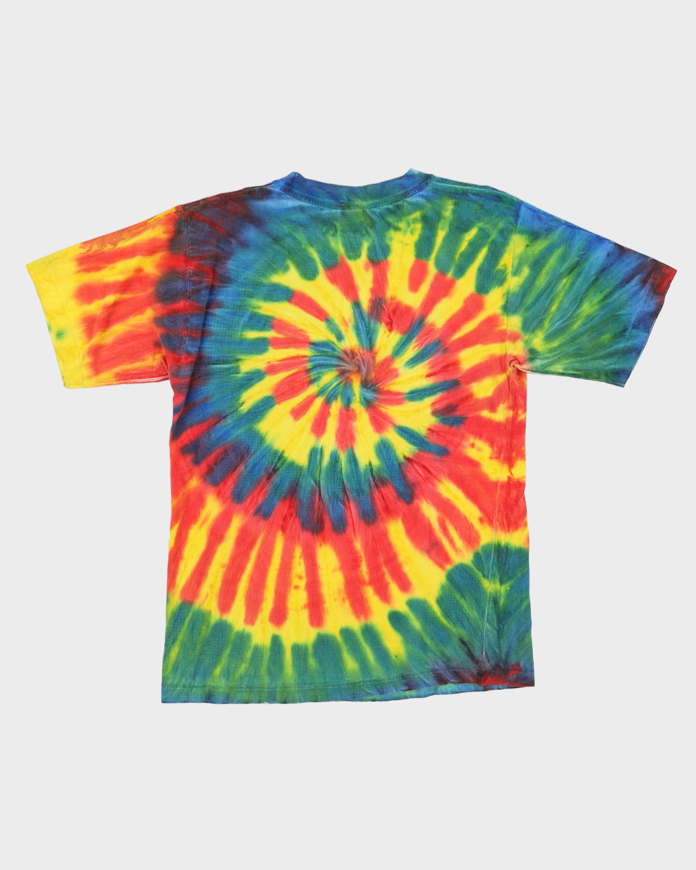 90s No Problem Embroidered Jamaica Tie-Dye T-Shirt - M
