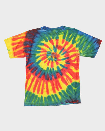 90s No Problem Embroidered Jamaica Tie-Dye T-Shirt - M