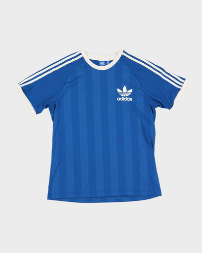 Adidas Blue / White Football Style T-Shirt - L