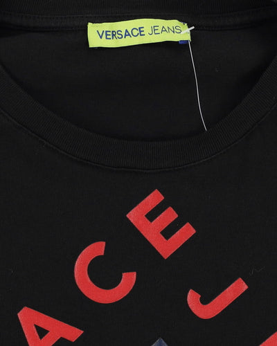 Versace Jeans Tiger Graphic Black Long-Sleeve T-Shirt - L