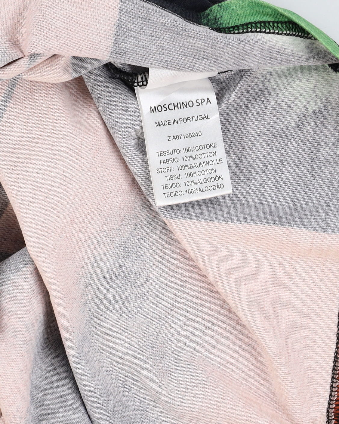 Moschino SPA All Over Face Print T-Shirt - L